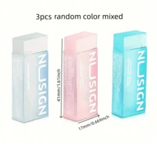 透明可爱橡皮擦 - 耐用合成橡胶长方形橡皮擦 | 返校学生用品及节日礼物（万圣节/圣诞节/新年） - 彩色 - 查看 14