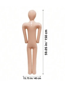 4.92 英尺全尺寸充气人体模型 DIY 万圣节装饰角色扮演道具充气假人完美装扮和服装、万圣节、感恩节礼物万圣节礼物秋季、万圣节装饰 - 彩色 - 查看 3