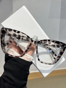 1/3pcs Fashionable Cat Eye Large Frame Cute Classic Photography Glasses - Multicolor - View 2