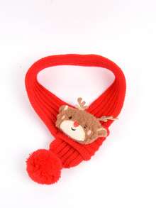 Christmas Pet Scarf - Dog And Cat Holiday Scarf, Santa Claus And Snowman Pattern, Hand-Wash Polyester Material, A Gift For Your Beloved Pet On This Festive Occasion Suitable For Small And Medium-Sized Dogs And Cats With A Neck Circumference Up To 13.78 Inches - Multicolor - View 15