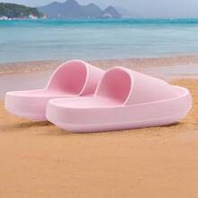 JENN ARDOR Unisex EVA Lightweight Non-Slip Breathable Shower Slippers Beach Indoor Home Bathroom Swimming Pool Shower Slippers Plastic Slippers - 粉色 - 查看 2