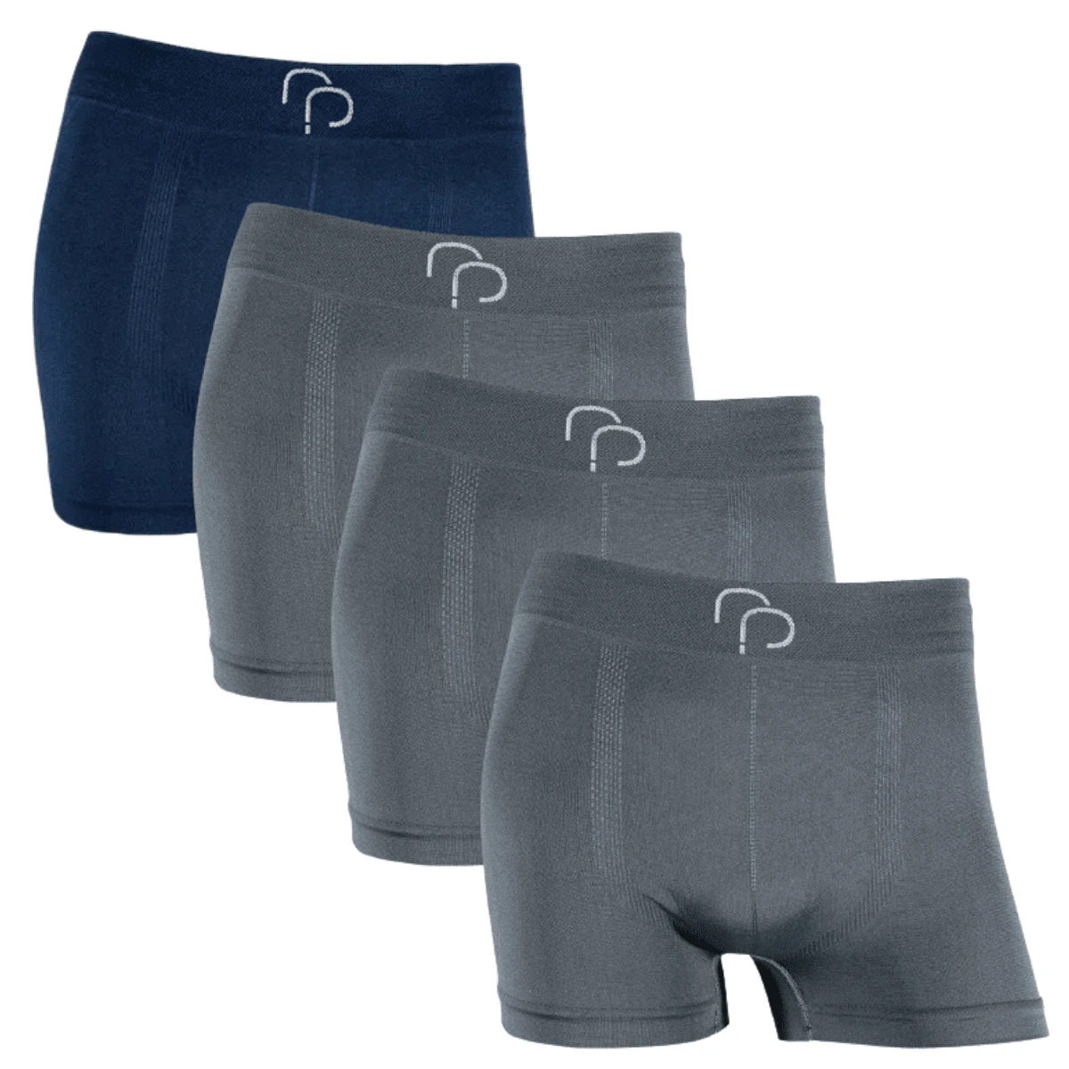 Rafa Parize Kit Of 4 Men's Boxer Briefs RP Original Adult Premium - 3Gray/1Navy - View 1
