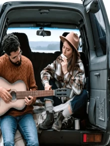 1pc 10-Hole Blues Harmonica, Durable Metal C-Key Harmonica With Polished Effect - Includes Protective Case, Ideal For Beginners, Available In Black And Gold - Multicolor - View 5