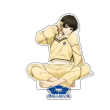 1 pieza Llavero de anime Bluelock, llavero acrílico de música Isagi, llavero de anime Nagi, correa para móvil Bachira, llavero de coche, dije de mochila escolar Chigiri, accesorio lindo para bolso, accesorios de coche, letra de 15 cm