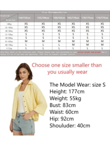 春夏休闲办公奶油黄宽袖衬衫初秋七分袖宽松衬衫上衣街头风上衣沙滩度假装女式优雅衬衫 - 黃色 - 查看 3