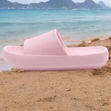 JENN ARDOR Unisex EVA Lightweight Non-Slip Breathable Shower Slippers Beach Indoor Home Bathroom Swimming Pool Shower Slippers Plastic Slippers - 粉色 - 查看 4