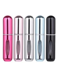 2 pièces Bouteille de parfum rose vif de 5 ml, bouteille de rangement de parfum, bouteille de vaporisateur rechargeable, bouteille de décantation de parfum, petite bouteille réutilisable
