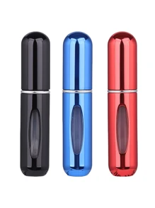 2 pièces Bouteille de parfum rose vif de 5 ml, bouteille de rangement de parfum, bouteille de vaporisateur rechargeable, bouteille de décantation de parfum, petite bouteille réutilisable