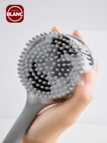 硅胶长柄沐浴刷背部清洁刷淋浴去角质刷身体按摩器、包、收纳袋、储物袋、发夹 - 矽膠長柄搓澡刷 - 查看 3