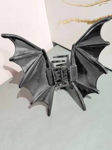 Pinza para el cabello con diseño de murciélago de Halloween - Pasador de cabello gótico y adorable para mujeres, pinza de metal tipo caimán para coleta, moño y recogidos, accesorios para el cabello de fiesta y festivales, accesorios de otoño, pasadores de cabello con diseño animal, accesorios de invierno