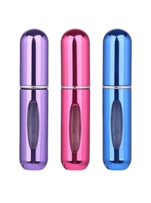 2 pièces Bouteille de parfum rose vif de 5 ml, bouteille de rangement de parfum, bouteille de vaporisateur rechargeable, bouteille de décantation de parfum, petite bouteille réutilisable