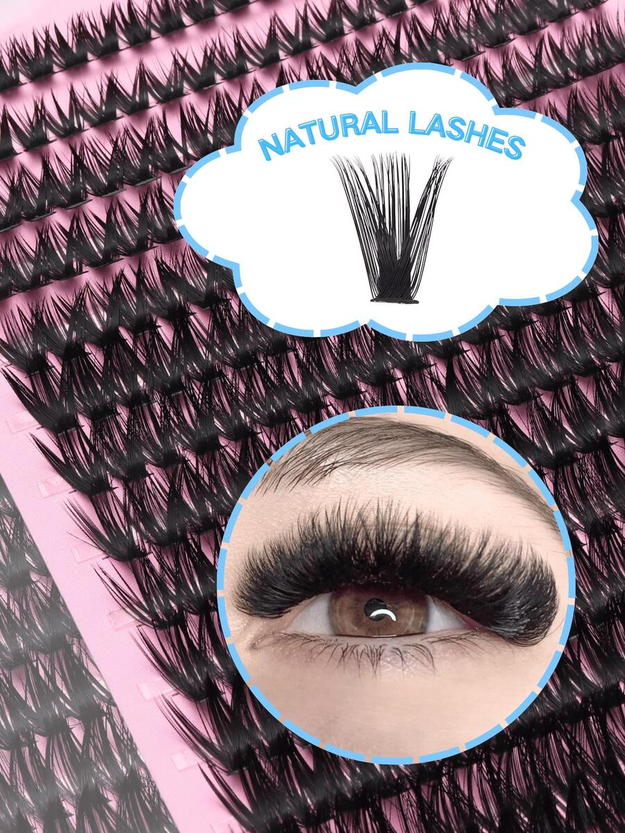 14ROWS 280PCS Individual Cluster Lashes Russian Volume 60D Curl D+, 8-16mm Big Voluminous, Christmas Dramatic False Eyelashes 0.07mm Wispy Curl D+&60D Cat Eye Lashes&Extra Fluffy&Dramatic&DIY, 3D Faux Mink Individual Eyelash Extension Kit -For Dating&Stage&Travel&Music Festival&Party, -For Christmas&Halloween&Spring Festival, Pick Lash Clusters, Eyelash Clusters, Individual Eyelashes, Lashes, Fake Lashes