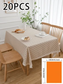 1pc Coffee Color Daisy Lace Tablecloth, Pastoral Fresh Style, Suitable For Romantic & Cozy Ambiance, Holidays, Parties, Weddings, Home Decor, All Seasons - Multicolor - View 16
