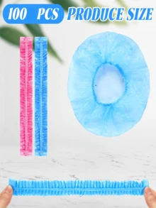 100/200/500/1片装彩色保鲜膜，弹性自封，用于食品保鲜，适用于覆盖碗碟，家居用品，食品保鲜盖，厨房配件，浴帽，厨房必备品，家居用品，家居装饰，食品保鲜盖，厨房用品，斋月家居及厨房用品 - 紅色 - 查看 11