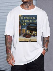 Leo Magalhaes T-Shirt To No Celular Buteco 100% Cotton Unisex Male Female Plus Size Bar Table Beer Sertanejo Forro Pisadinha - 白色 - 查看 2