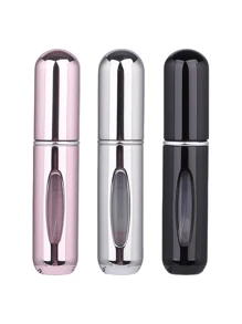 2 pièces Bouteille de parfum rose vif de 5 ml, bouteille de rangement de parfum, bouteille de vaporisateur rechargeable, bouteille de décantation de parfum, petite bouteille réutilisable