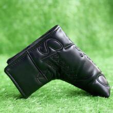 Dog Mallet Putter Cover Design For Golf Heel Shaft/Center Shaft And Many Styles Dog Design Blade Putter Headcover PU Leather Hook And Loop Closure