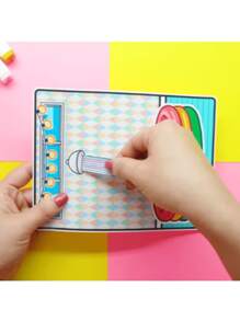 Toka 幼儿园 ABC 可爱角色扮演装扮安静书 DIY 工艺套件，需要手动切割和组装 - 彩色 - 查看 9