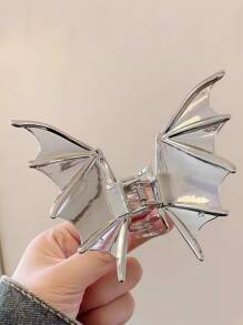 Pinza para el cabello con diseño de murciélago de Halloween - Pasador de cabello gótico y adorable para mujeres, pinza de metal tipo caimán para coleta, moño y recogidos, accesorios para el cabello de fiesta y festivales, accesorios de otoño, pasadores de cabello con diseño animal, accesorios de invierno