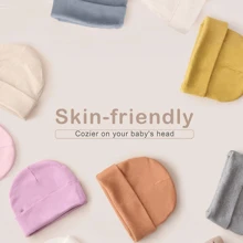 Binomata Set de 3 piezas para recién nacido: gorro, babero y paño de eructo, gorro de doble capa suave unisex para bebé, baberos absorbentes, paño de costilla fina resistente a manchas de leche, adecuado para bebés niños y niñas de 0 a 24 meses