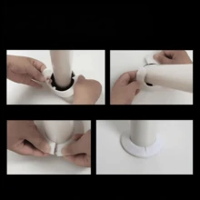 1PC, Portable And Lightweight Plastic Pipe Cover, Adjustable  Faucet Decorative Ring, Suitable For  Angle Valve Cover For Sinks, Heating And Water Pipes, Very Convenient - random color - View 2