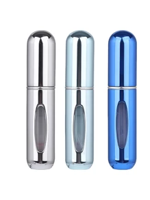 2 pièces Bouteille de parfum rose vif de 5 ml, bouteille de rangement de parfum, bouteille de vaporisateur rechargeable, bouteille de décantation de parfum, petite bouteille réutilisable