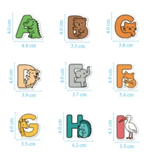 52pcs Animal Alphabet Stickers, Suitable For Stationery, Creative Products, Water Bottles, Toys, Spelling & Writing