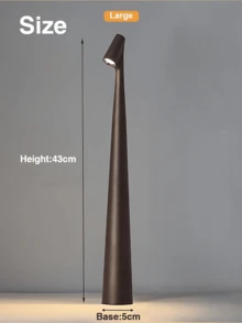 1 pieza Lámpara de mesa recargable y inalámbrica, lámpara de barra LED portátil con 3 niveles de brillo regulable, lámpara de escritorio a batería LED, lámpara de mesa para exteriores para sala de estar, hogar, comedor - Multicolor - Ver 10