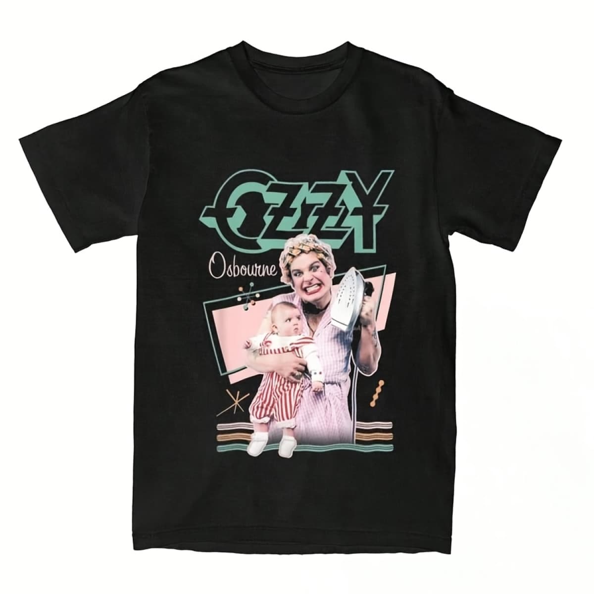 Vintage Mum Symptom Rock Metal Men Women Shirts Singer Merch Vintage Tees -Shirts CottonPrinted Shirts,Ladies'tops,Printed Short-Sleeve One-Piece Shirts 1pc Women's Solid Color Crew Neck Short Sleeve Fitted T-Shirt, Suitable For Summer - Đen 6 - Xem 1