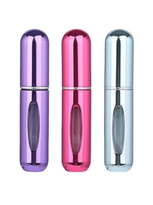 2 pièces Bouteille de parfum rose vif de 5 ml, bouteille de rangement de parfum, bouteille de vaporisateur rechargeable, bouteille de décantation de parfum, petite bouteille réutilisable