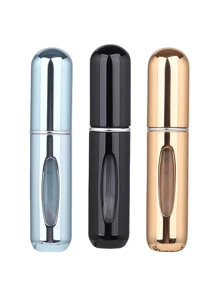 2 pièces Bouteille de parfum rose vif de 5 ml, bouteille de rangement de parfum, bouteille de vaporisateur rechargeable, bouteille de décantation de parfum, petite bouteille réutilisable