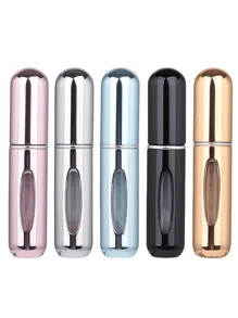 2 pièces Bouteille de parfum rose vif de 5 ml, bouteille de rangement de parfum, bouteille de vaporisateur rechargeable, bouteille de décantation de parfum, petite bouteille réutilisable