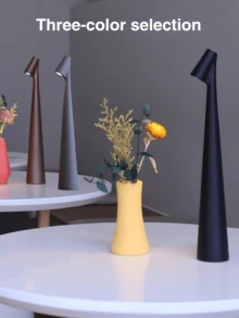 1 pieza Lámpara de mesa recargable y inalámbrica, lámpara de barra LED portátil con 3 niveles de brillo regulable, lámpara de escritorio a batería LED, lámpara de mesa para exteriores para sala de estar, hogar, comedor - Multicolor - Ver 8