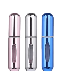 2 pièces Bouteille de parfum rose vif de 5 ml, bouteille de rangement de parfum, bouteille de vaporisateur rechargeable, bouteille de décantation de parfum, petite bouteille réutilisable