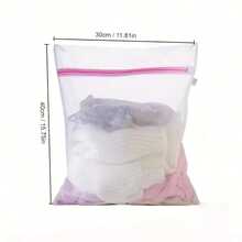1pc/3pcs Laundry Mesh Bag - Large Washing Machine Bag For Underwear, Delicate Clothes & Summer Tops - trắng - Xem 10