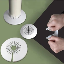 1PC, Portable And Lightweight Plastic Pipe Cover, Adjustable  Faucet Decorative Ring, Suitable For  Angle Valve Cover For Sinks, Heating And Water Pipes, Very Convenient - random color - View 4