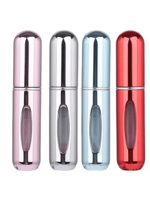 2 pièces Bouteille de parfum rose vif de 5 ml, bouteille de rangement de parfum, bouteille de vaporisateur rechargeable, bouteille de décantation de parfum, petite bouteille réutilisable