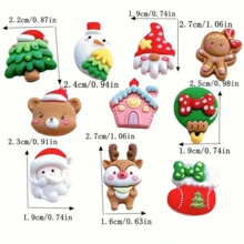 1 Set de 3 piezas/5 piezas/10 piezas de imanes de nevera de resina con forma de corazón de colores y estilos aleatorios, lindos y dulces, con frases como "Sé mío", "Abrázame", "Cariño", accesorios para el cabello, pasadores, aretes, suministros de manualidades DIY, regalos para fiestas, Halloween, Navidad