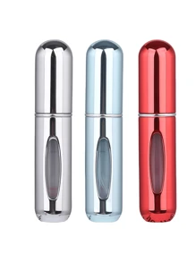 2 pièces Bouteille de parfum rose vif de 5 ml, bouteille de rangement de parfum, bouteille de vaporisateur rechargeable, bouteille de décantation de parfum, petite bouteille réutilisable