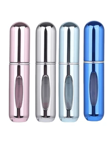 2 pièces Bouteille de parfum rose vif de 5 ml, bouteille de rangement de parfum, bouteille de vaporisateur rechargeable, bouteille de décantation de parfum, petite bouteille réutilisable