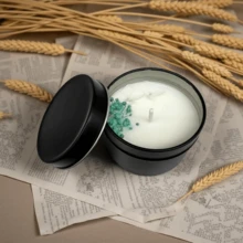 Lavender Candle - Aesthetic Fragrance Cute Purple Embedded Crystal, Petals, Novelty Medium Home Kitchen Decoration - Soft Lavender Fragrance, Soy Wax Women's Luxury Gift Creativity/Candle Maker-Wax Molding Materials - Purple - View 12