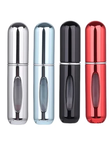 2 pièces Bouteille de parfum rose vif de 5 ml, bouteille de rangement de parfum, bouteille de vaporisateur rechargeable, bouteille de décantation de parfum, petite bouteille réutilisable