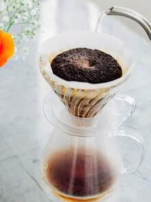 10/50/100/200pcs Coffee Filter, V-Shaped Coffee Filter Paper, Coffee Paper Filter, Disposable Coffee Tea Filters For Pour Over And Drip Coffee Maker Back To School