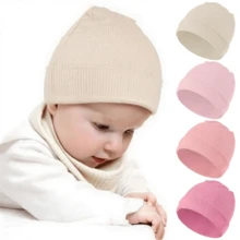 Binomata Set de 3 piezas para recién nacido: gorro, babero y paño de eructo, gorro de doble capa suave unisex para bebé, baberos absorbentes, paño de costilla fina resistente a manchas de leche, adecuado para bebés niños y niñas de 0 a 24 meses