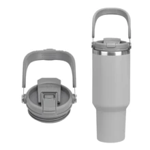 40 盎司替换翻盖杯盖，适用于 旅行杯盖，翻盖与 不锈钢真空隔热杯兼容