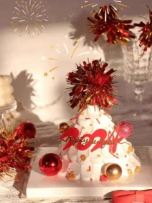 24pcs Christmas Balls, Christmas Ornaments, Colorful Plastic Electroplated Ball Ornaments ,For Christmas TreeMall Holiday Party Hanging Christmas Tree Upscale Hotel Restaurant Decoration ,Shatterproof Hanging Decorations ,Celebration Decoration Anniversary Birthday Everyday Exquisite Craftsmanship Fashion For Christmas, Birthday, Valentine's Day, Wedding Party, Home, Office, Outdoor, Christmas Tree, Create Holiday Atmosphere, Christmas Gift - Multicolor - View 4