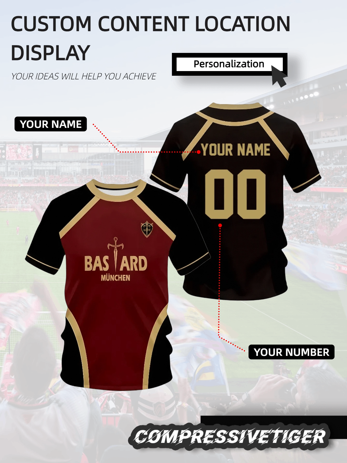 Blue Lock Anime Football Jersey, Anime Football Jersey, Caesar Cosplay T-Shirt, Anime Gift, Suitable For Men. Halloween, Thanksgiving, Christmas And New Year Gifts, Printed Pattern - Khaki - View 1