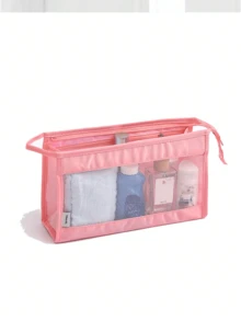 Set de 10 bolsas organizadoras de viaje, bolsa de maquillaje, bolsa de aseo, cubos de embalaje minimalistas de poliéster para accesorios de viaje, artículos esenciales de viaje, mochila de viaje, maleta, mudanza, vuelta al colegio