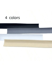 1 件 2 米/78.74 英寸硅胶自粘式干湿分离淋浴门门槛坝 - 适用于厨房水槽、浴室梳妆台边缘防水