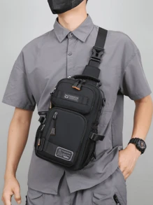 New Men's Multi-Purpose Fashion Chest Bag, Travel Sports Shoulder Crossbody Chest Bag, Lightweight Small Backpack Streetwear